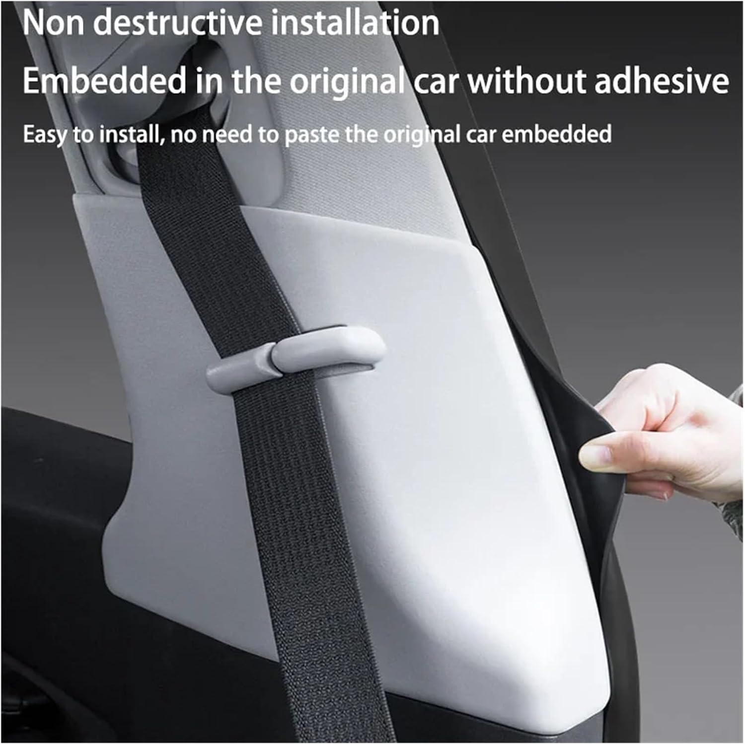 Car Seat Belt Adjust Compatible for Tesla Model Y Anti-Neck Belt Limiter Driver and Copilot Seat Belt Anti Neck Buckle Panel(Driver Copilot 2Pcs)
